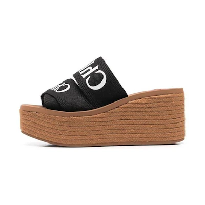 (W) Chloe Thick-Soled Slide 'Black Brown'