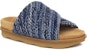 (W) Sandal Tapak Tebal Chloe 'Biru Coklat' CHC22A695AO4ZA