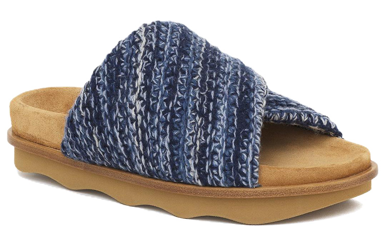 Order (Women) Chloe Thick Sole Slide Sandals 'Blue Brown' CHC22A695AO4ZA