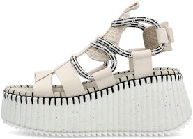 (Women) Chloe Wedge Velcro Sandal 'Beige' CHC23U869UY400L (Women) Chloe Wedge Velcro Sandal 'Beige' CHC23U869UY400L