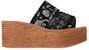 (Women) Chloe Woody 'Black Lace Espadrille Wedge' CHC22S449D2001