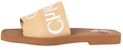 (W) Chloe Woody Canvas Slide 'Beige' - Selipar Kanvas Chloe Woody 'Beige' CHC19U18808275