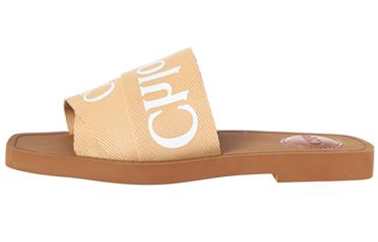 (Women) Chloe Woody Canvas Slide 'Beige' CHC19U18808275