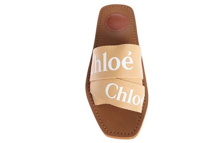 Purchase (W) Chloe Woody Sandalo in Tela ''Beige'' CHC19U18808275