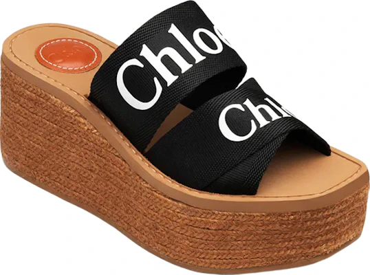 (W) Chloe Woody 帆布时尚坡跟凉鞋 '黑色' CHC21U44908001 Order (W) Chloe Woody 帆布时尚坡跟凉鞋 '黑色' CHC21U44908001