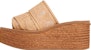 (Women) Chloe Woody Espadrille Wedge 'Beige Lace' CHC22S449D2268