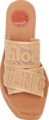 (W) 蔻依 Woody 亚麻坡跟鞋 '米色蕾丝' CHC22S449D2268 Lookbook (W) 蔻依 Woody 亚麻坡跟鞋 '米色蕾丝' CHC22S449D2268