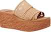 Lookbook (Women) Chloe Woody Espadrille Wedge 'Beige Lace' CHC22S449D2268