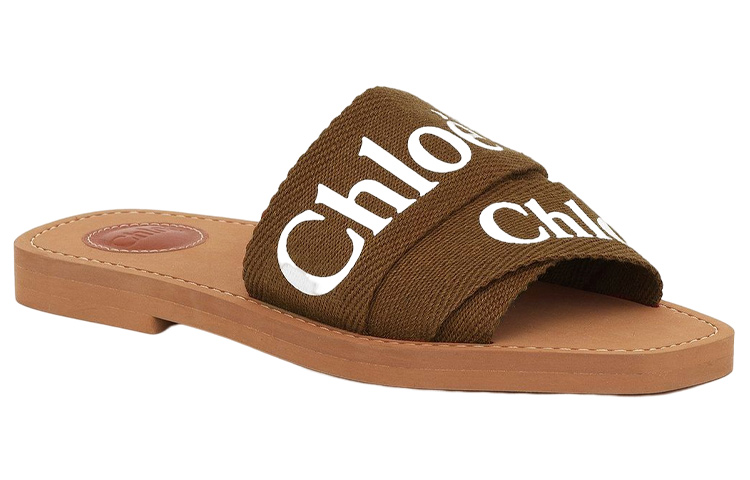 Lookbook (W) Chloe Woody Flat Mules 'Coklat Fesyen' CHC19U18808-20F