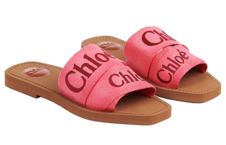 Lookbook (W) Chloe Woody Logo Flat Slide ''Roze Fashion'' CHC23U188EF9R5