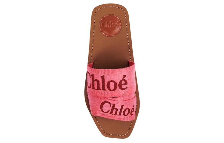 Shop (W) Chloe Woody Logo Flat Slide ''Roze Fashion'' CHC23U188EF9R5
