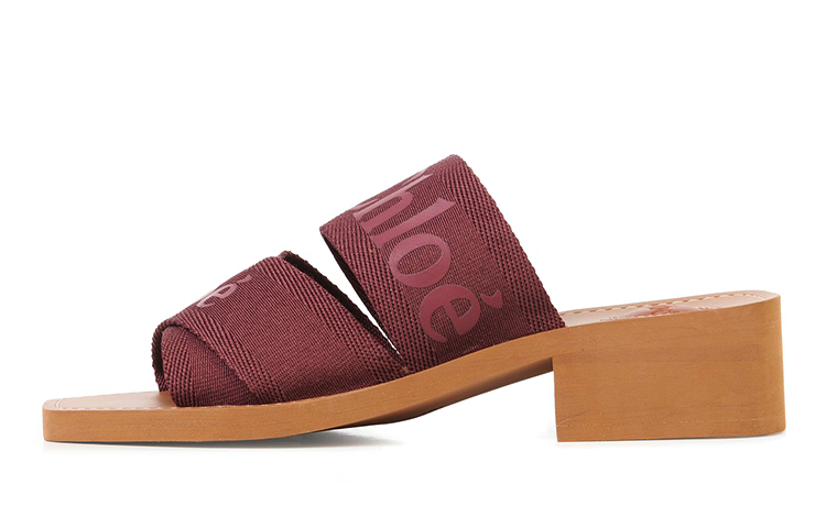 (Women) Chloe Woody Purple Slide Sandals Women CHC22S550X756A