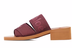 (Women) Chloe Woody Purple Slide Sandals Women CHC22S550X756A (Women) Chloe Woody Purple Slide Sandals Women CHC22S550X756A