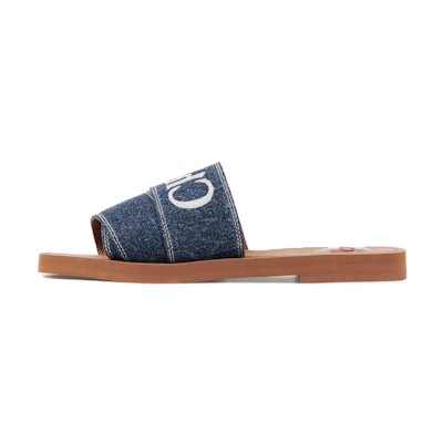 (W) Chloe Woody Slide 'Blue Fashion'