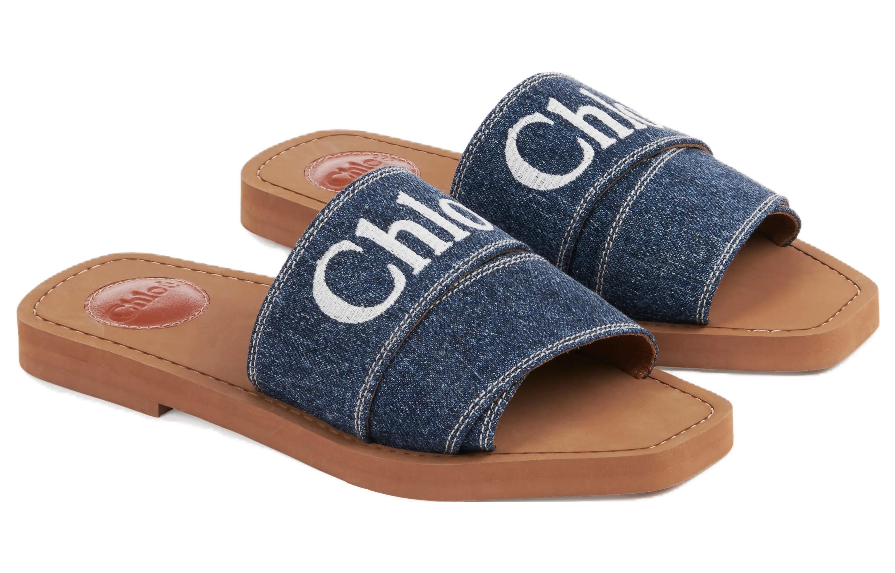 Lookbook (W) Chloe Woody Slide 'Blue Fashion' Sandal Biru Fashion CHC23A188FR45D
