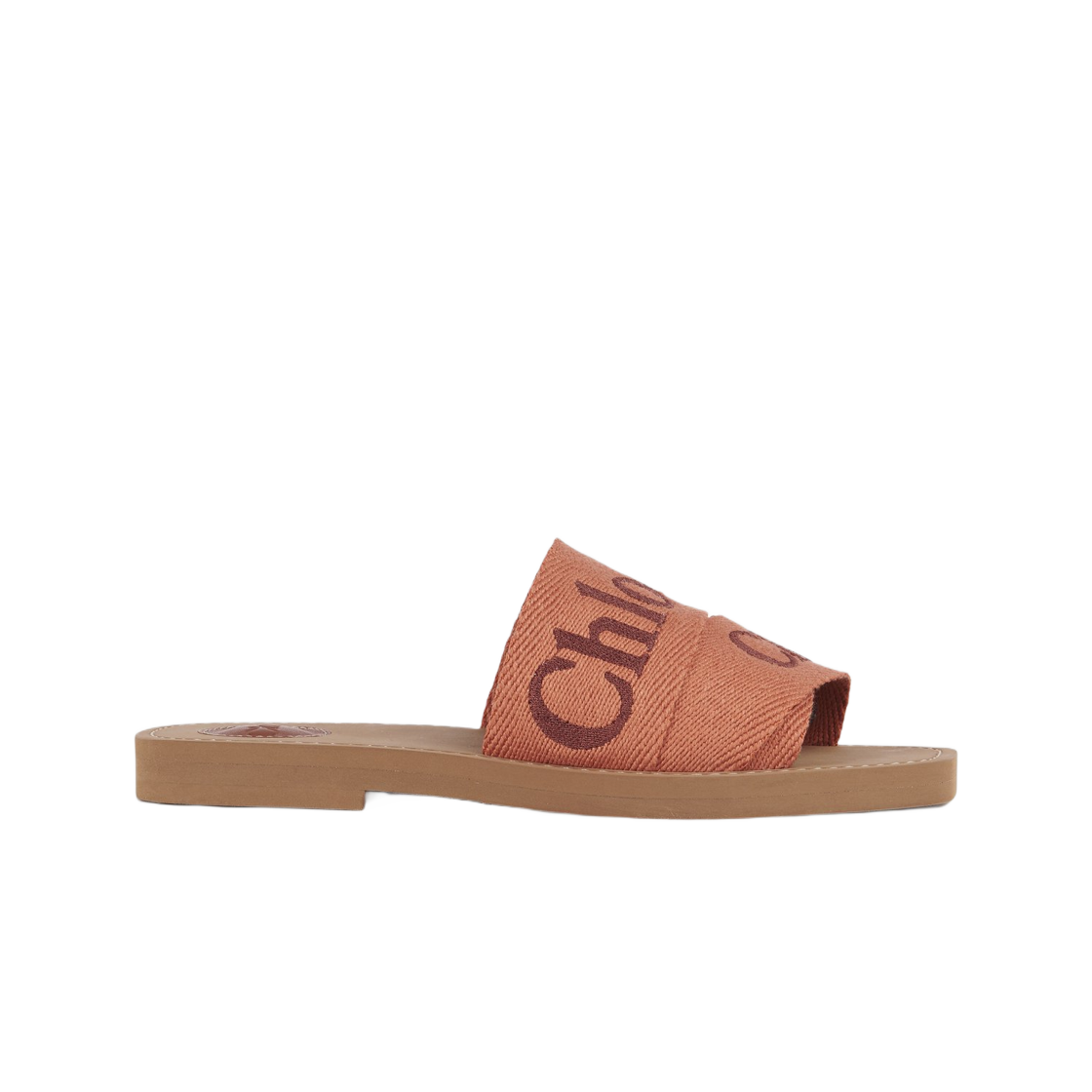 (Women) Chloe Woody Slide 'Orange Logo' CHC23U188EF9HE