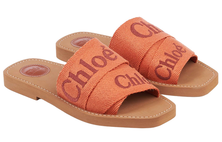 (W) Chloe Woody Slide 'Orange Logo' 圖 2