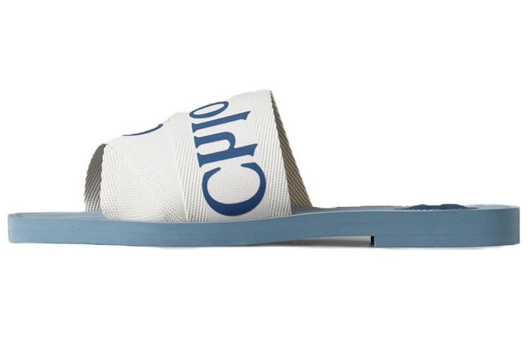 (Women) Chloe Woody Slide Sandal 'Blue White' CHC20A188M141F