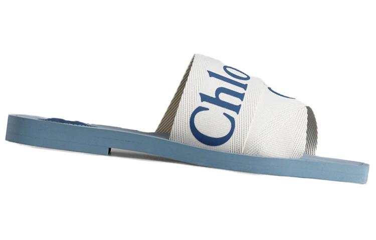 Order (W) 蔻依 Woody 蓝白色滑板凉鞋 CHC20A188M141F