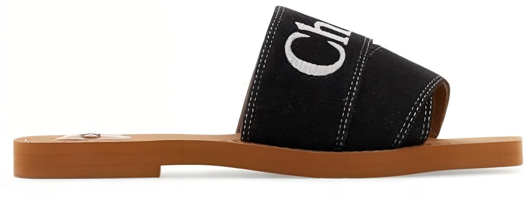 (Women) Chloe Woody Slides 'Black Open-Toe' CHC23A188FC001 Order (Women) Chloe Woody Slides 'Black Open-Toe' CHC23A188FC001