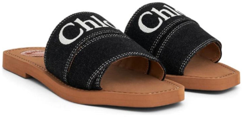 (Women) Chloe Woody Slides 'Black Open-Toe' CHC23A188FC001 Lookbook (Women) Chloe Woody Slides 'Black Open-Toe' CHC23A188FC001