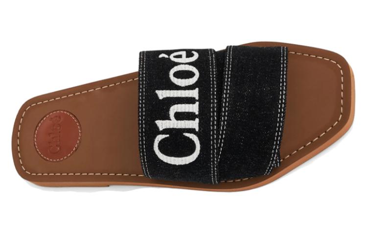 (W) Chloe Woody Slides 'Black Open-Toe' 圖 5