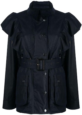(W) Chloe x BARBOUR SS23 Jaket Midnight Blue Ruffle Waist. CHC23SVE90048400 Buy (W) Chloe x BARBOUR SS23 Jaket Midnight Blue Ruffle Waist. CHC23SVE90048400