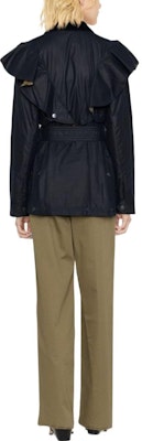 (W) Chloe x BARBOUR SS23 Jaket Midnight Blue Ruffle Waist. CHC23SVE90048400 Shop (W) Chloe x BARBOUR SS23 Jaket Midnight Blue Ruffle Waist. CHC23SVE90048400