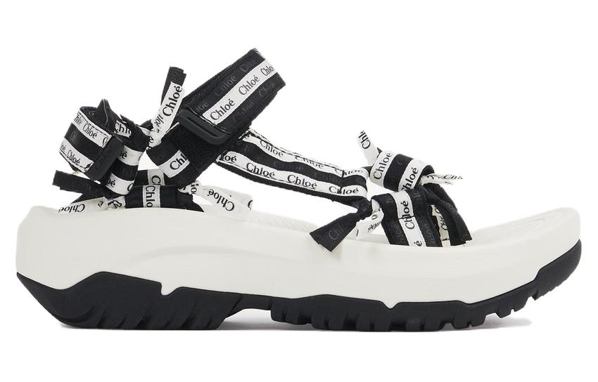 (W) Chloe TEVA Sandal 'Black White' 圖 2