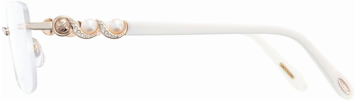 (W) CHOPARD Elegante Montura de Gafas Cuadradas Ópticas Blanco Perla. VCHL32G300K Lookbook (W) CHOPARD Elegante Montura de Gafas Cuadradas Ópticas Blanco Perla. VCHL32G300K