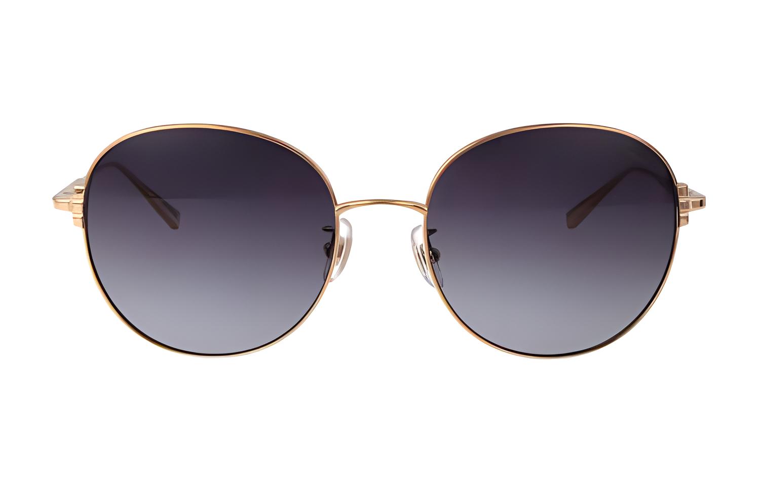 (Women) Chopard  Oval Gold Sunglasses with Letter Logo Design. SCHL03M0300
