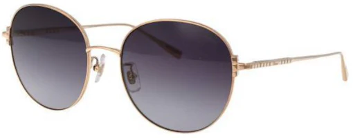 Lookbook (W) Kacamata Chopard Oval Emas dengan Desain Logo Huruf. SCHL03M0300