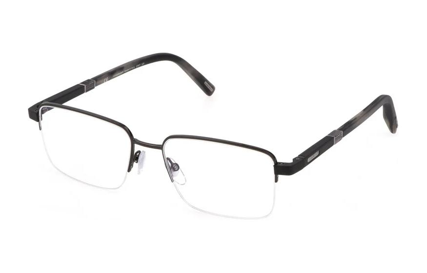 (Women) Chopard Black Rectangular Metal Optical Glasses with Letter Logo. VCHF55560568