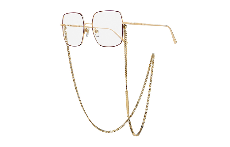 (Women) Chopard Full-Rim Titanium Optical Glasses Unisex Chain Design Eyewear. IKCHF49