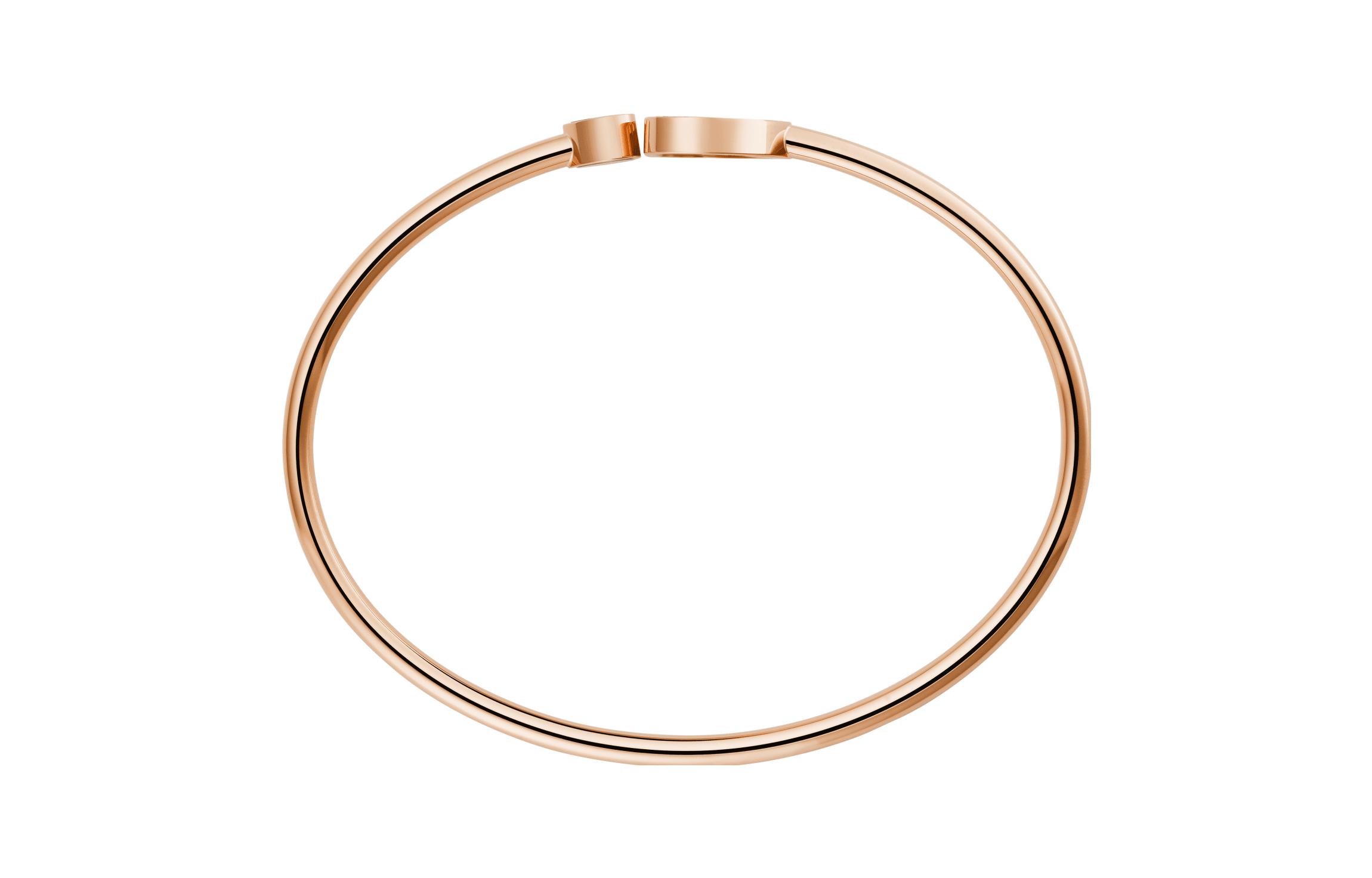 Shop (W) 蕭邦Happy Hearts 18K玫瑰金鑽石縞瑪瑙手鏈女款-玫瑰金 85A074-5200