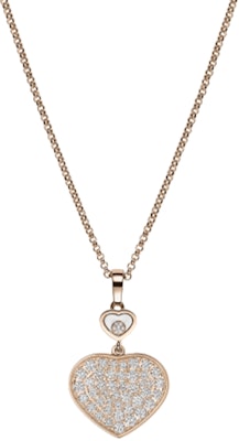 (W) 蕭邦 Happy Hearts 鑽石心形黃金項鍊 女士款 797482-5009 Order (W) 蕭邦 Happy Hearts 鑽石心形黃金項鍊 女士款 797482-5009