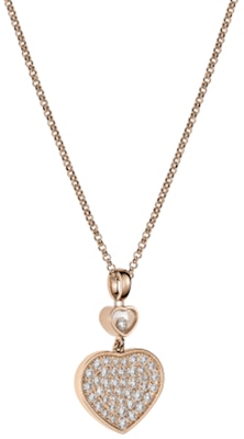 (W) 蕭邦 Happy Hearts 鑽石心形黃金項鍊 女士款 797482-5009 Lookbook (W) 蕭邦 Happy Hearts 鑽石心形黃金項鍊 女士款 797482-5009