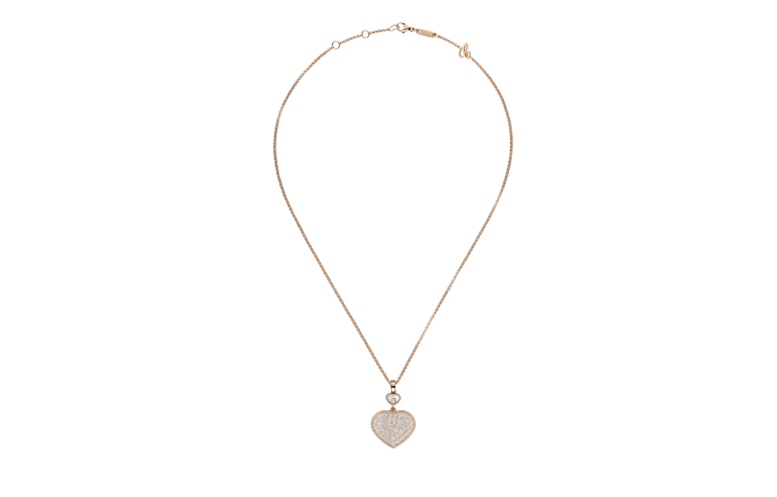 Purchase (W) 蕭邦 Happy Hearts 鑽石心形黃金項鍊 女士款 797482-5009