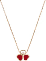 Order (W) Colgante Chopard Happy Hearts Wings Mariposa Roja en Oro Rosa para Mujer. 81A083-5811