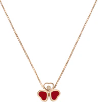 Lookbook (W) Colgante Chopard Happy Hearts Wings Mariposa Roja en Oro Rosa para Mujer. 81A083-5811