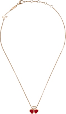 (W) 萧邦Happy Hearts Wings红色蝴蝶玫瑰金项链女士专用款 81A083-5811 Purchase (W) 萧邦Happy Hearts Wings红色蝴蝶玫瑰金项链女士专用款 81A083-5811