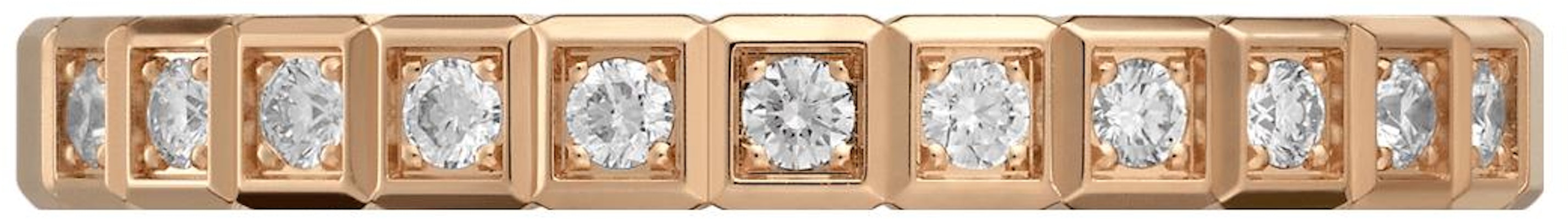 (W) Cincin Wanita Chopard Ice Cube Emas Rose 18K Berlian Separuh. 827702-5250 Lookbook (W) Cincin Wanita Chopard Ice Cube Emas Rose 18K Berlian Separuh. 827702-5250