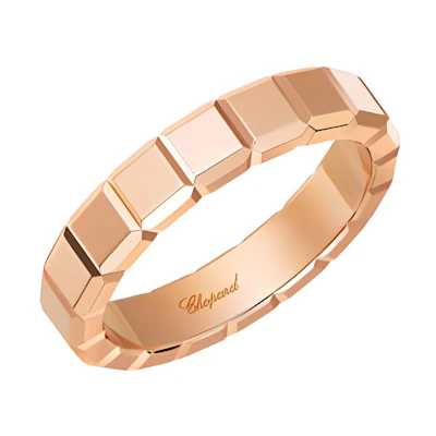 (Women) CHOPARD Ice Cube Pure 18K Rose Gold Ring for Women. 829834-5010
