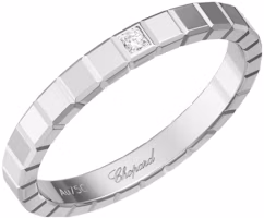 Order (Women) Chopard ICE CUBE Series Minimalist Silver Ring for Women. 827702-1229