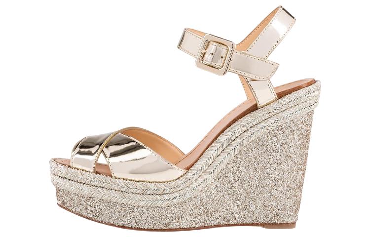 (W) Christian Louboutin Almeria Sandals 'Gold'