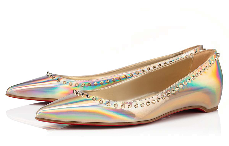 (W) Christian Louboutin Anjalina Flat 'Gold' 圖 2