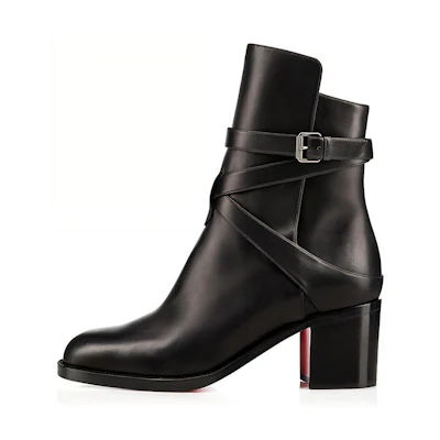 (W) Christian Louboutin Ankle Boot 'Black Fashion Leather'