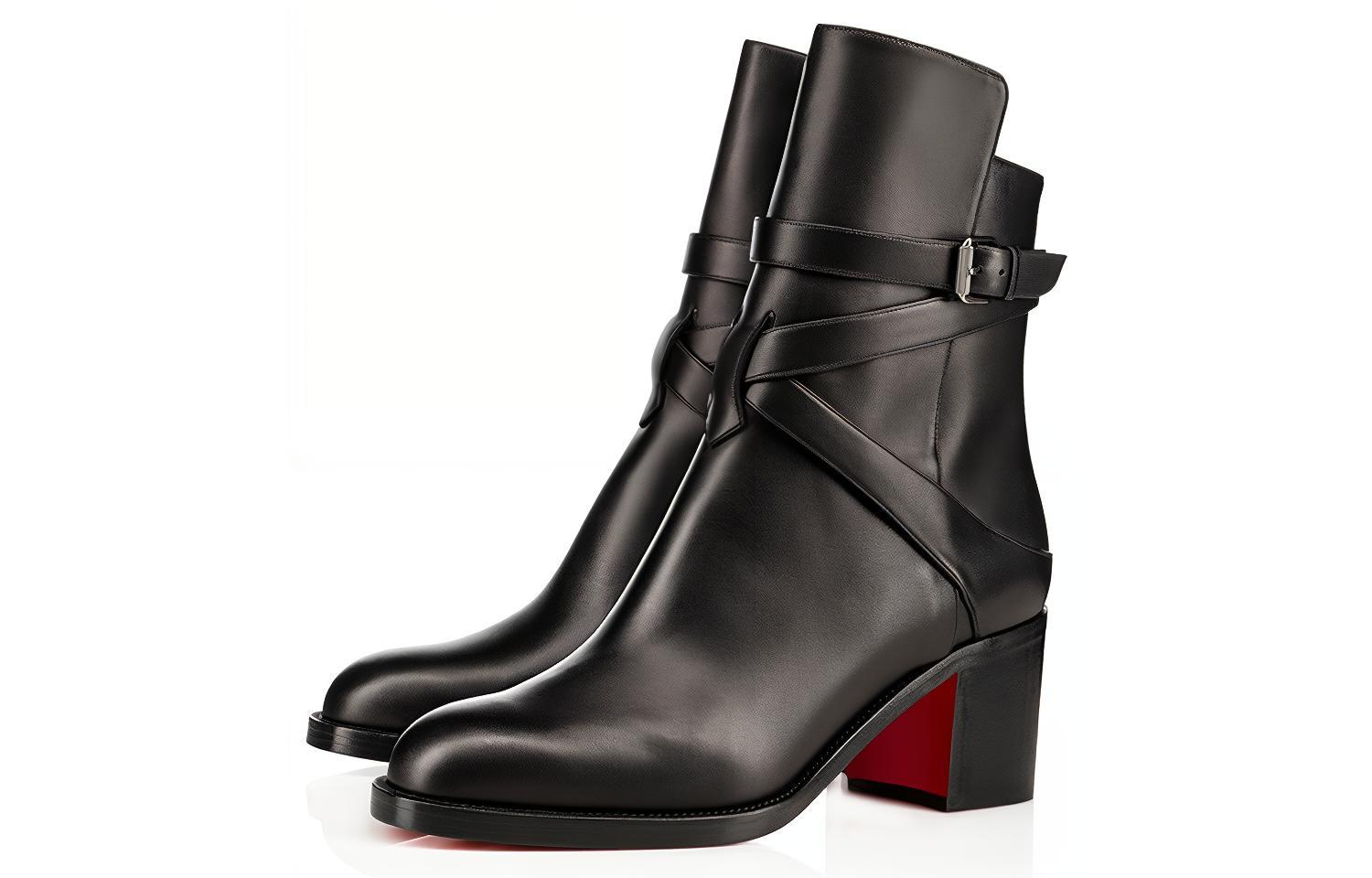 (W) Christian Louboutin Ankle Boot 'Black Fashion Leather' 圖 3