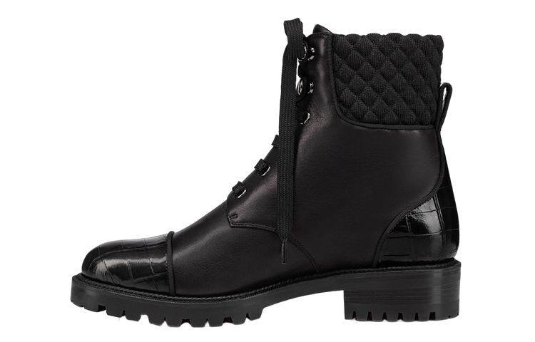 (W) Christian Louboutin Ankle Boot 'Black Leather'