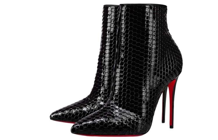 (W) Christian Louboutin Ankle Boot 'Black Patent Calfskin' 圖 2